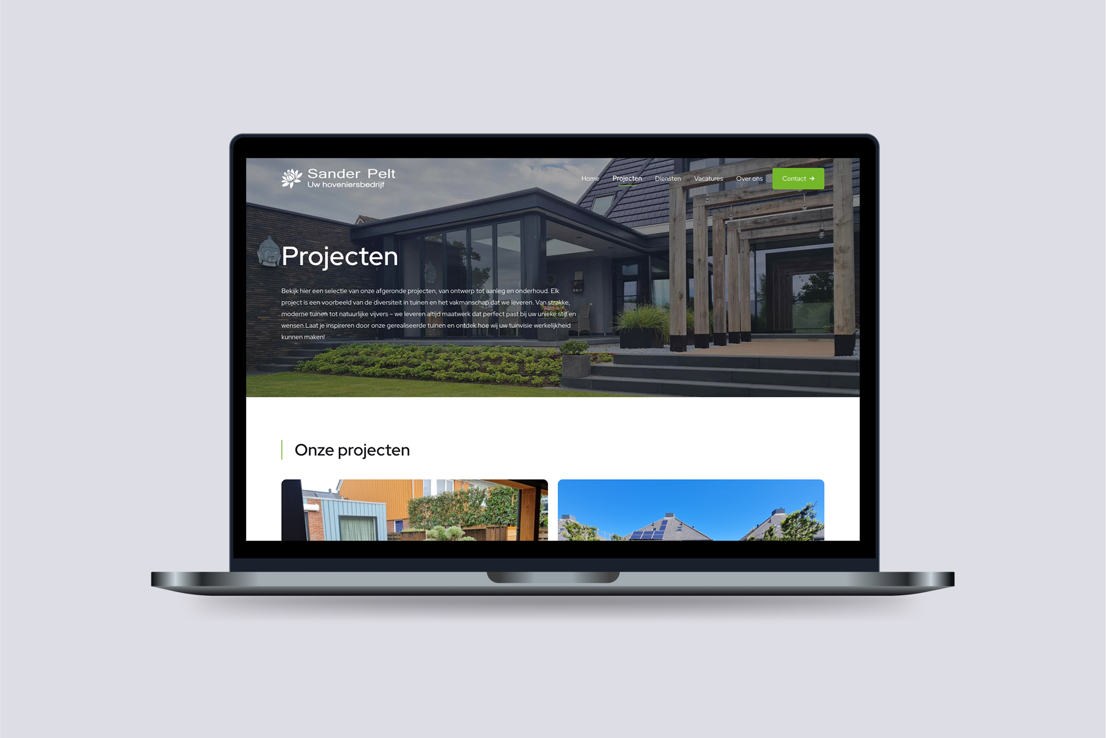 Mock up laptop website